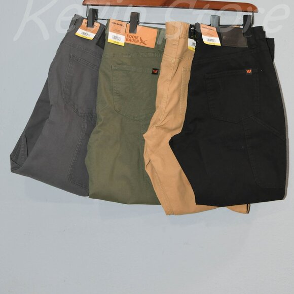 4 Pairs Eddie Bauer Men's Utility Canvas Pants. Price is for 4 pairs. - Picture 1 of 16